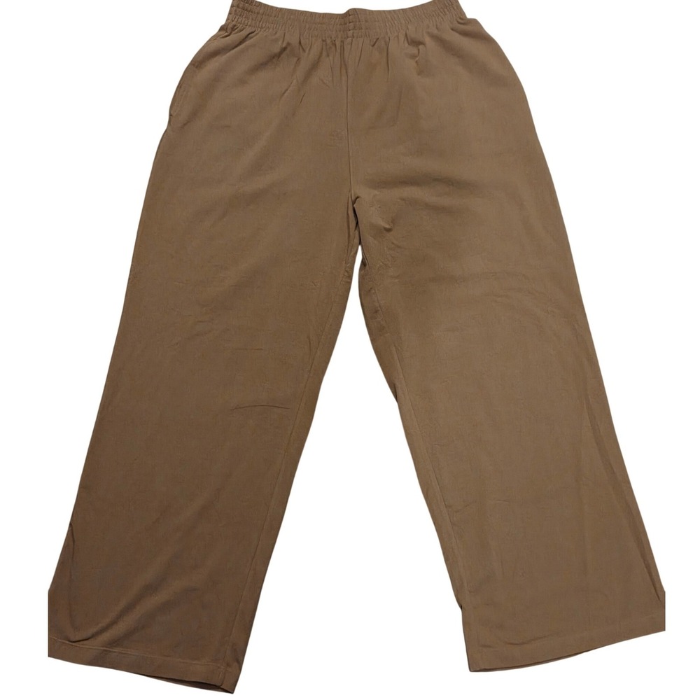 NEW nwt SKIMS Cotton Jersey Wide Leg Pant Chai Brown Lounge Relax Baddie Large